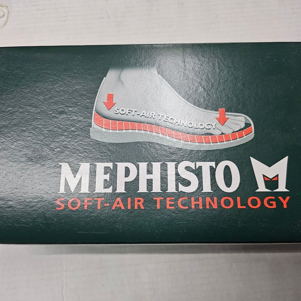 Mephisto Ivana Sandals Women 5 White Rhinestone Patent Leather Wedge Slides NEW - Picture 8 of 10
